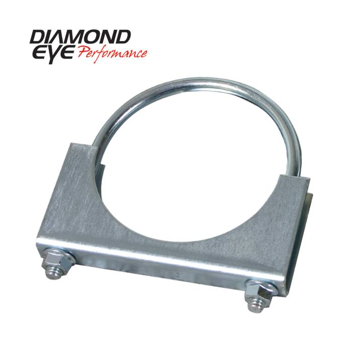 Diamond Eye Performance - Exhaust Clamp 3.5 Inch Zinc Coated U-Bolt Saddle Clamp Diamond Eye