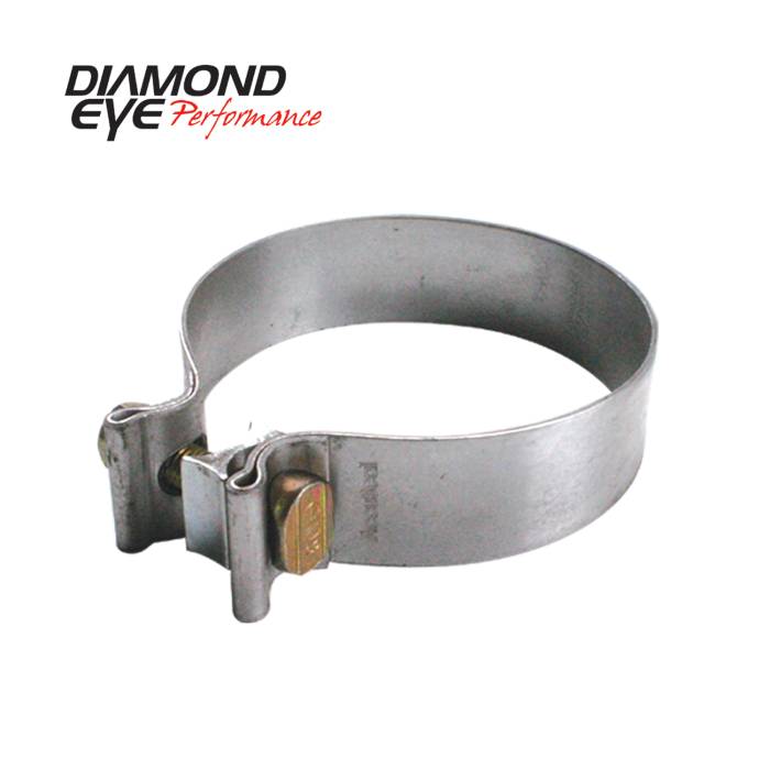 Diamond Eye Performance - Exhaust Clamp 2.5 Inch Aluminized Torca Band Clamp Diamond Eye