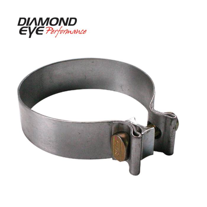 Diamond Eye Performance - Exhaust Clamp 2.25 Inch Stainless Torca Band Clamp Diamond Eye