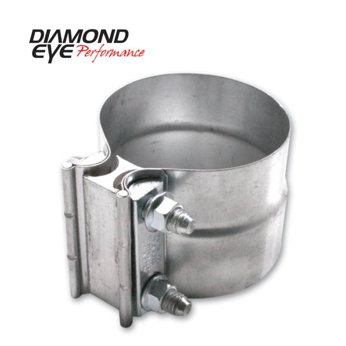 Diamond Eye Performance - Exhaust Clamp 3.5 Inch Aluminized Torca Lap-Joint Clamp Diamond Eye