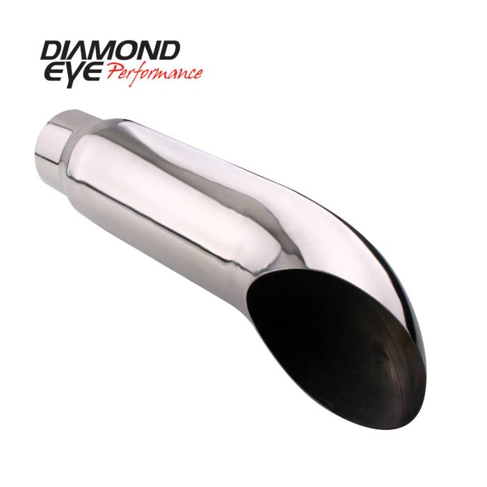 Diamond Eye Performance - Exhaust Tail Pipe Tip Vented Rolled Angle 4 inch ID X 5 Inch OD X 16 Inch Long Diamond Eye