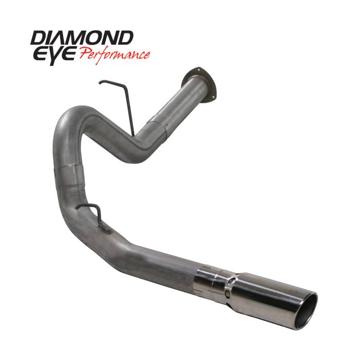 Diamond Eye Performance - Filter Back Exhaust 07.5-10 Silverado/Sierra 2500/3500 4 inch Single Pass No Muffler Stainless Diamond Eye