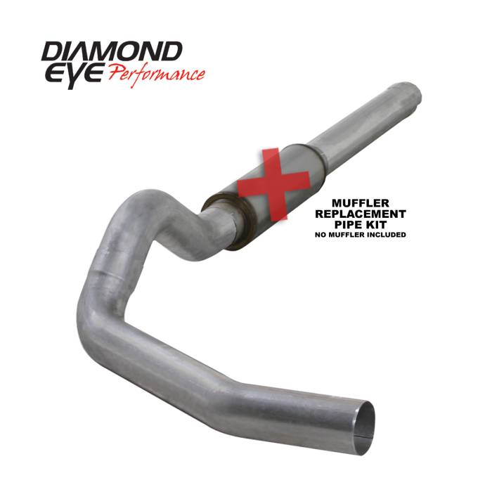 Diamond Eye Performance - Cat Back Exhaust 04.5-07.5 Dodge RAM 2500/3500 5 Inch Single/Dual No Muffler Split Side Aluminized Diamond Eye