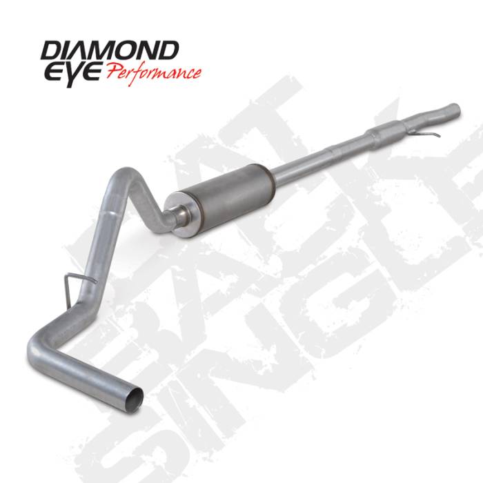 Diamond Eye Performance - Cat Back Exhaust For 15-16 Silverado/Sierra 1500 4.3L And 5.3L 3 Inch SinglePassAluminized Diamond Eye