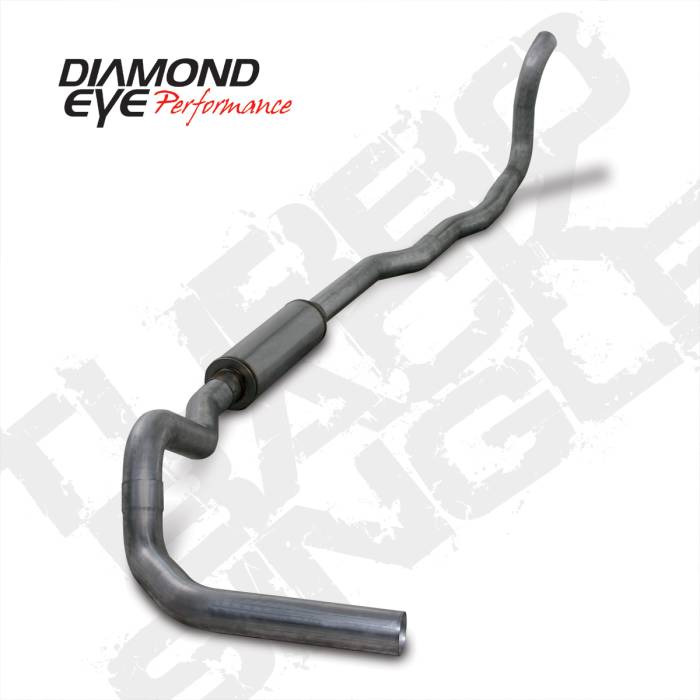 Diamond Eye Performance - Turbo Back Exhaust 4 Inch For 89-93 Dodge 5.9L Cummins Dodge RAM 2500/3500 4X4 Stainless Diamond Eye