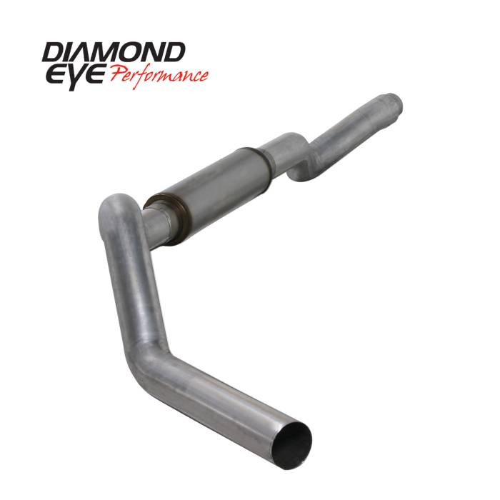 Diamond Eye Performance - Cat Back Exhaust For 06-07.5 Silverado/Sierra 2500/3500 5 Inch Single Pass With Muffler Stainless Diamond Eye