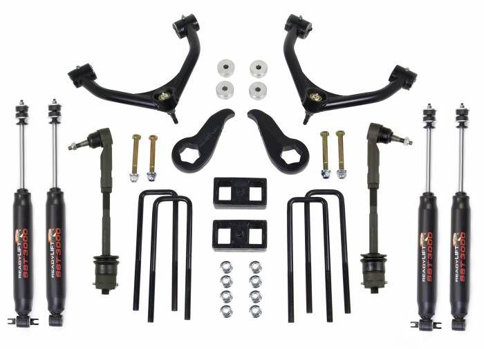 ReadyLift - ReadyLift 2011-18 CHEV/GMC 2500/3500HD 3.5'' Front with 2.0'' Rear SST Lift Kit 69-3522