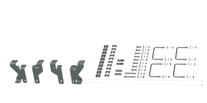 B&W Hitches - B&W Hitches Universal Mounting Rails For 5th Wheel Hitches RVK2600