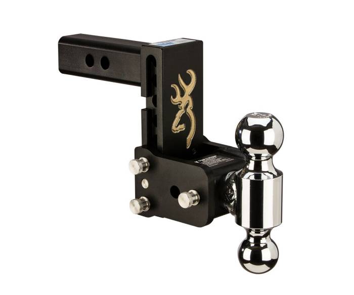 B&W Hitches - B&W Hitches B&W Tow And Stow Dual Ball 2" Adj Ball Mount 5" Drop/5-1/2" Rise, Browning TS10037BB
