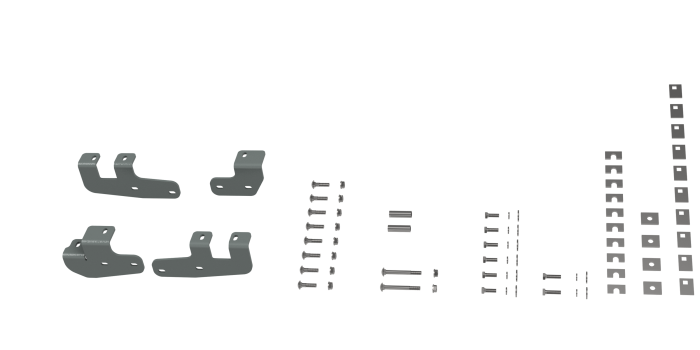 B&W Hitches - B&W Hitches Custom Installation Kit For Universal Mounting Rails For Some RAM Trucks RVR2602