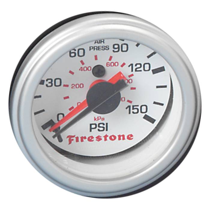Firestone Ride-Rite - Firestone Ride-Rite White Face Dual GA Only 9201