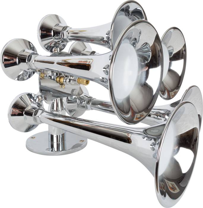 HornBlasters - HornBlasters BoatBlasters Admiral 5 Chime - Chrome AH-C5