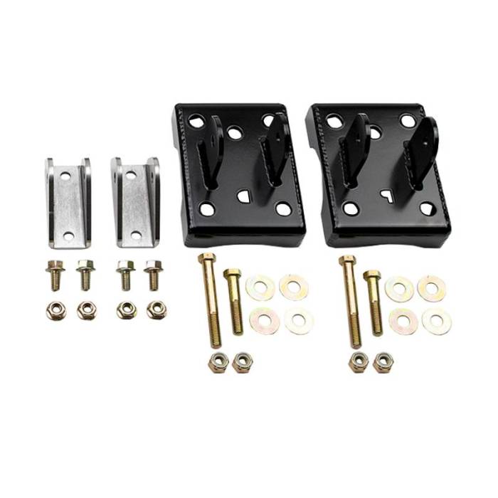 Wehrli Custom Fab - 2020-2022 Duramax Traction Bar Brackets & Hardware Install Kit