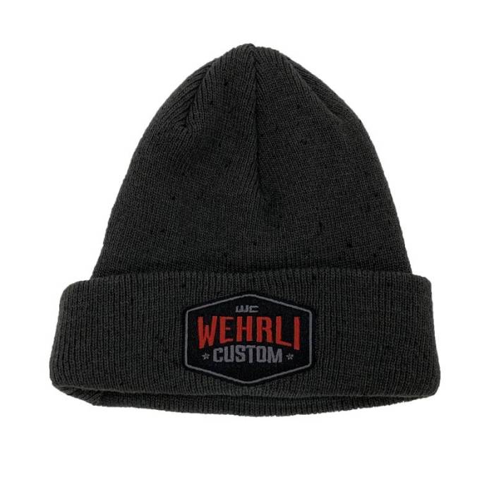 Wehrli Custom Fab - Beanie Hat Charcoal - Badge