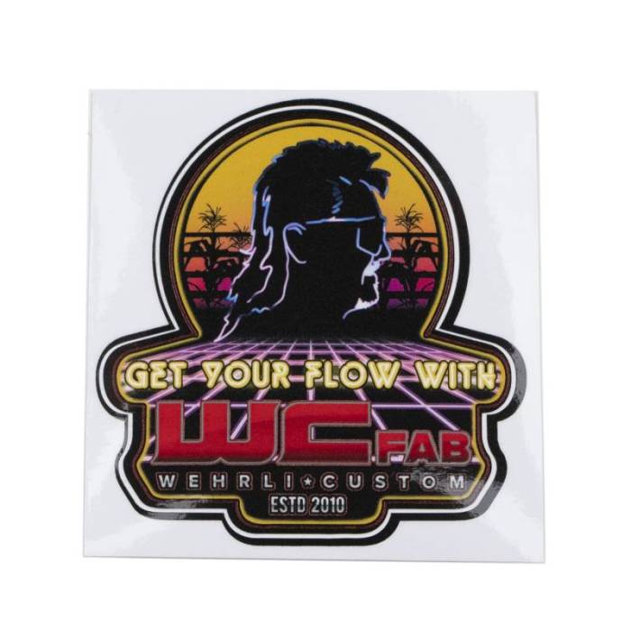 Wehrli Custom Fab - Get Your Flow Sunset Rider Sticker