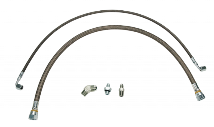 Wehrli Custom Fab - Twin Turbo Oil Line Kit (S400) for LBY/LLY/LBZ/LMM  Duramax
