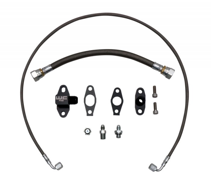 Wehrli Custom Fab - LB7/LLY/LBZ/LMM/LML Duramax S400 Single Turbo Oil Line Kit