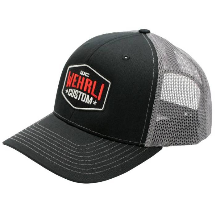 Wehrli Custom Fab - Snap Back Hat Black/Charcoal Badge