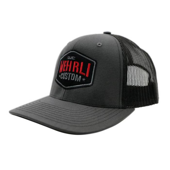 Wehrli Custom Fab - Snap Back Hat Charcoal/Black Badge