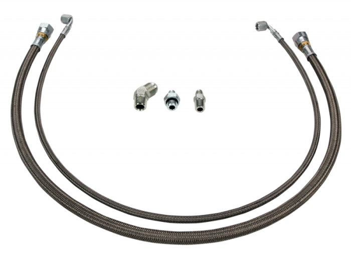 Wehrli Custom Fab - Twin Turbo Oil Line Kit (S400) for LML Duramax