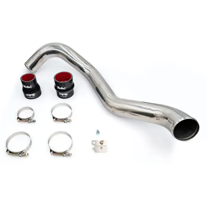 PPE Diesel - 2004-2010 GM 6.6L Duramax Hot Side Intercooler Charge Pipe 3.0 Inch Stainless Steel Polished PPE Diesel