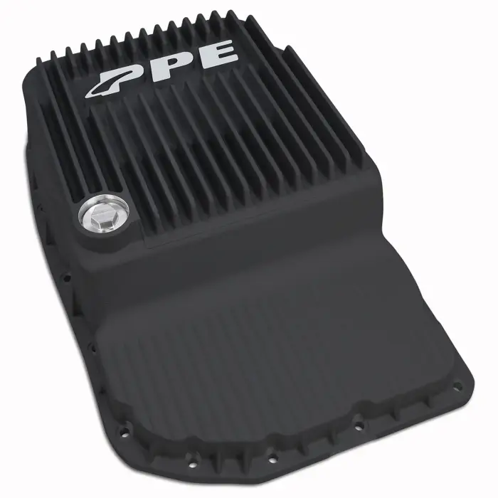 PPE Diesel - 2007-2020 GM w/ 6L80 Heavy-Duty Cast Aluminum Transmission Pan Black