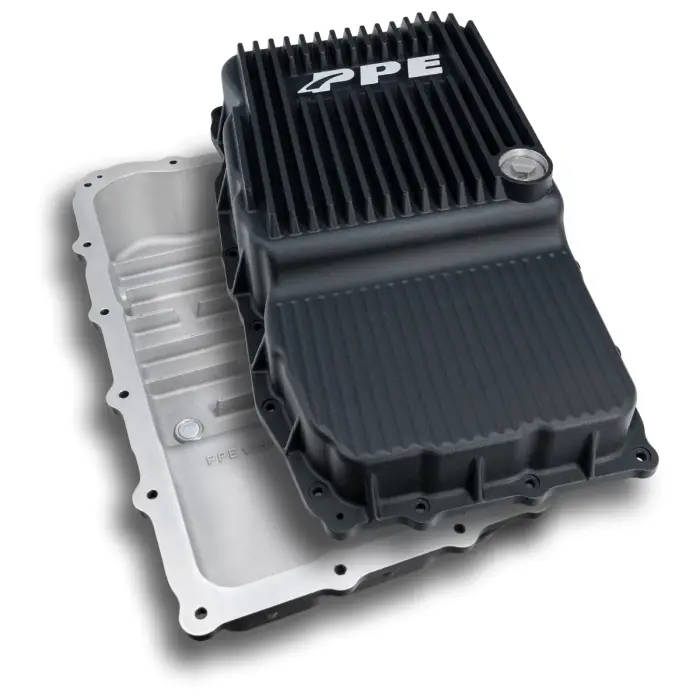 PPE Diesel - 2019-2022 GM w/ 10L80 Heavy-Duty Deep Cast Aluminum Transmission Pan Black