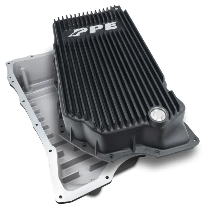 PPE Diesel - 2020-2023 GM 6.6L Duramax w/ 10L1000 Transmission - Heavy-Duty Cast Deep Transmission Pan Black
