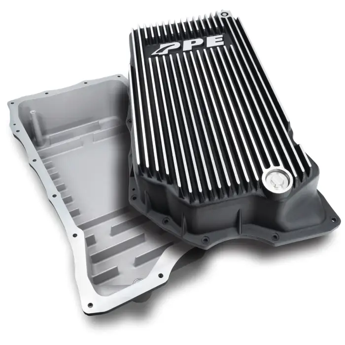 PPE Diesel - 2020-2023 GM 6.6L Duramax w/ 10L1000 Transmission - Heavy-Duty Cast Deep Transmission Pan Brushed