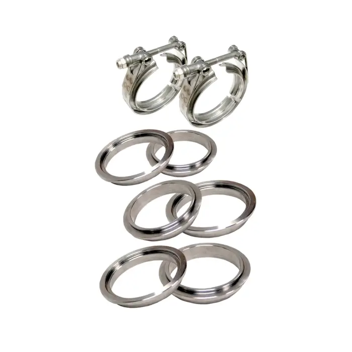 PPE Diesel - 3.5 Inch V Band Clamp Stainless Steel 8 Piece Set 2C 3M 3F PPE Diesel