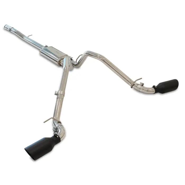 PPE Diesel - Exhaust Cat Back 2.5 Inch w/Dual Tips Pol/Blk GM 4.3L 5.3L 2014-2018 2019 Classic Body