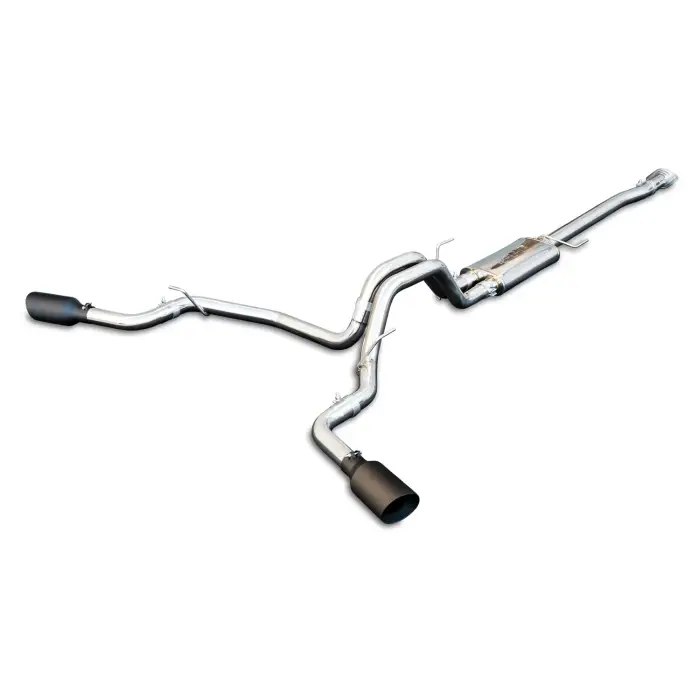 PPE Diesel - Exhaust Cat Back Ford F150 (2015-2022) Polished Tube Black Tips