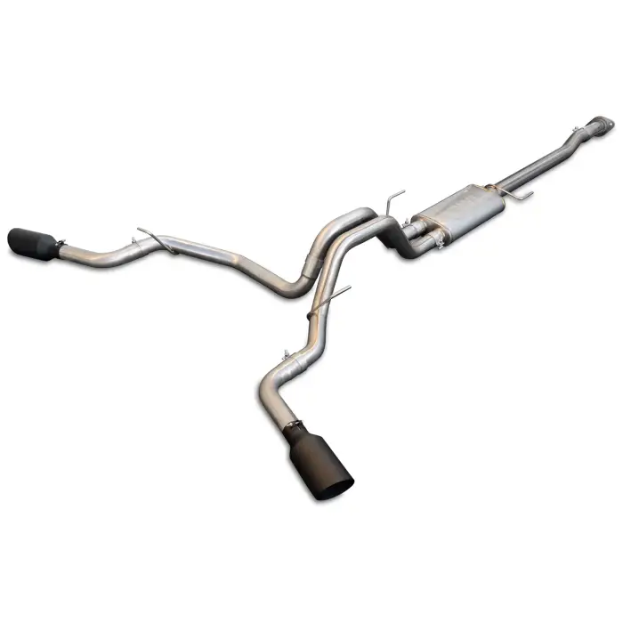 PPE Diesel - Exhaust Cat Back Ford F150 (2015-2022) Raw Tube Black Tips