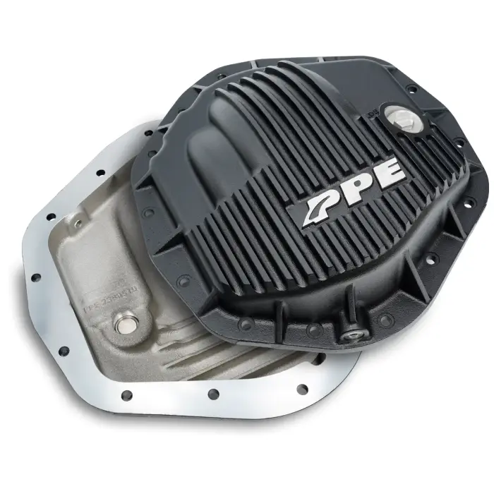 PPE Diesel - Heavy Duty Cast Aluminum Rear Differential Cover GM/Ram 2500/3500 HD Black PPE Diesel