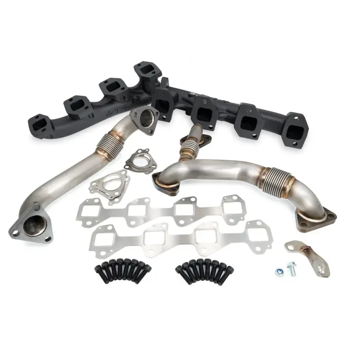 PPE Diesel - Manifolds and Up-Pipes GM 2002-2004 CA Y Pipe LB7 - Black