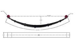Pro Comp Suspension - Pro Comp Suspension 3.5 Inch Rear Leaf Spring 88-99 GM K1500-3500 Pro Comp Suspension 13211