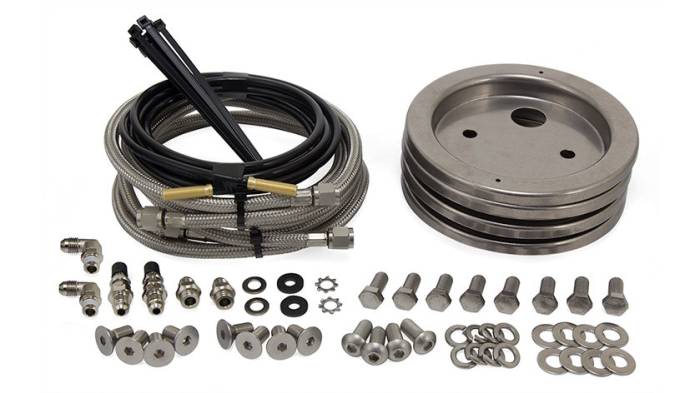 Air Lift - Air Lift Loadlifter 5000 Ultimate Plus Complete Stainless Steel Air Lines Upgrade Kit (Inc 4 Plates)