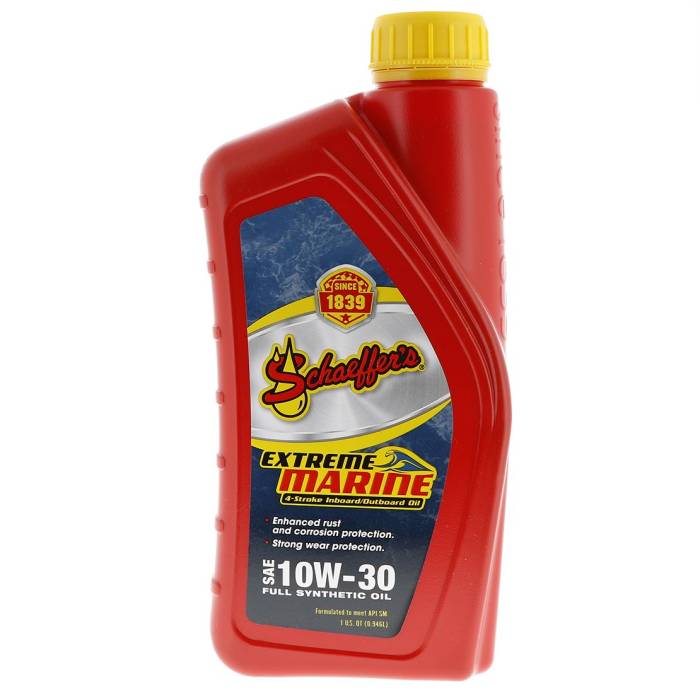 Schaeffer's Oil - Schaeffer Marine 4-Stroke Inboard/Outboard Full Synthetic 10W-30 (1qt)