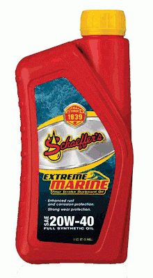Schaeffer's Oil - 5540 Extreme Marine 4-Stroke Inboard Outboard Full Synthetic Engine Oil (1qt)