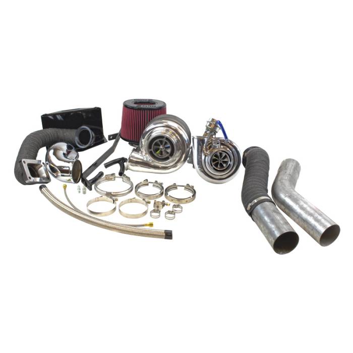 Industrial Injection - Dodge 2nd Gen Quick Spool Compound Turbo Kit for 94-02 5.9L Cummins Industrial Injection