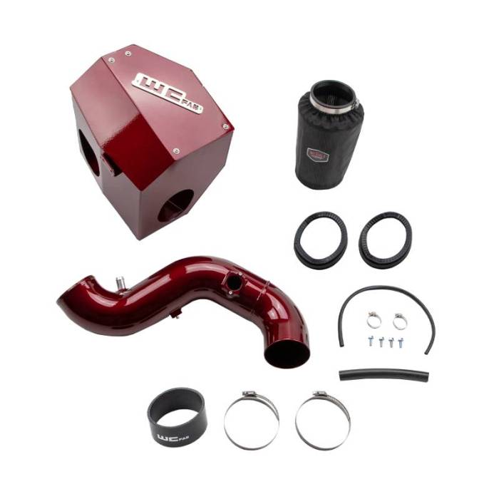 Wehrli Custom Fab - 2013-2018 6.7L CUMMINS 4" INTAKE KIT WITH AIR BOX