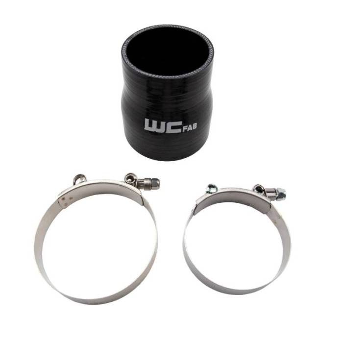 Wehrli Custom Fab - 3" x 3.5" ID Straight Reducer x 4" Long Silicone Boot and Clamp Kit