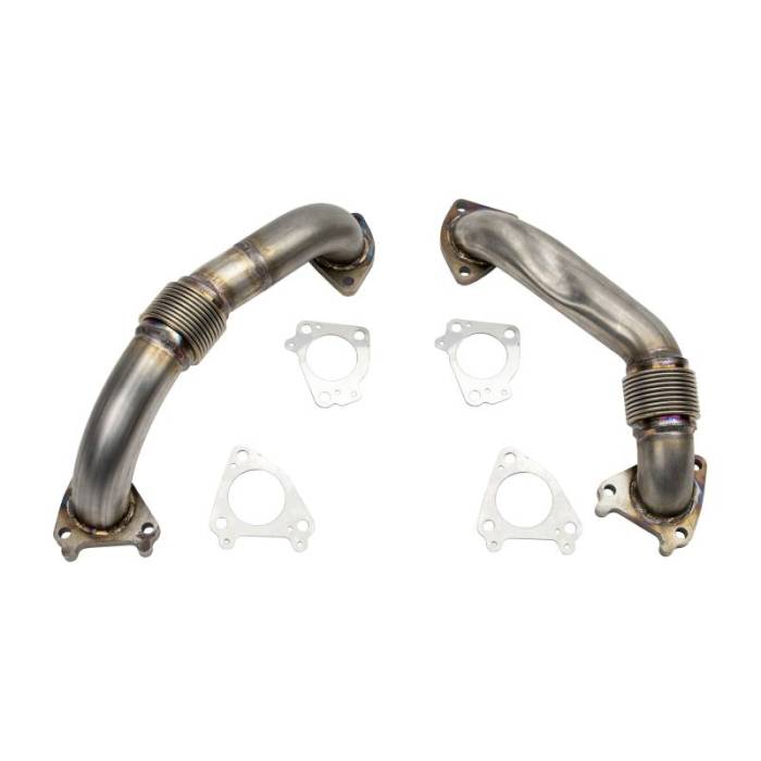 Wehrli Custom Fab - 2001-2004 LB7  Duramax 2" Stainless Steel Up Pipe Kit for Single Turbos w/ Gaskets