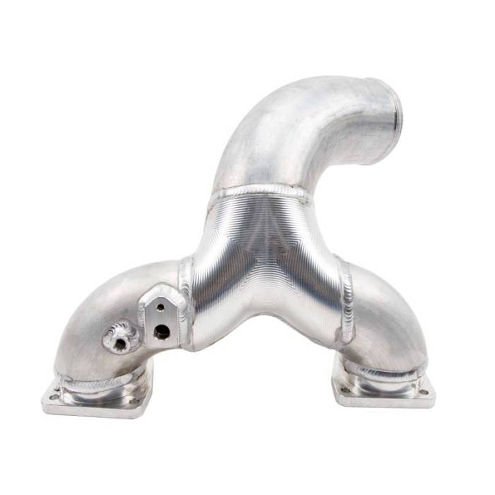 Wehrli Custom Fab - L5P Duramax High Flow 3.5 in. Y-Bridge (Bridge Assembly Only) Raw