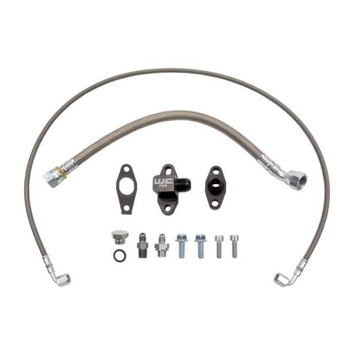 Wehrli Custom Fab - L5P Duramax S400 Single Turbo Oil Line Kit