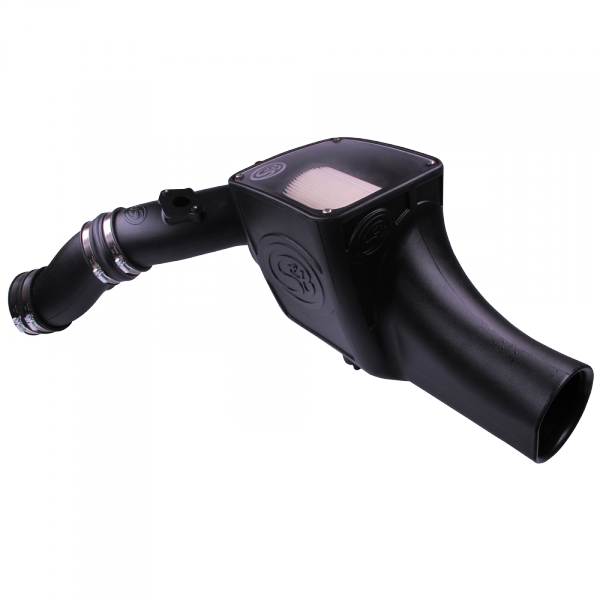 S&B - Cold Air Intake For 03-07 Ford F250 F350 F450 F550 V8-6.0L Powerstroke Dry Extendable White S&B