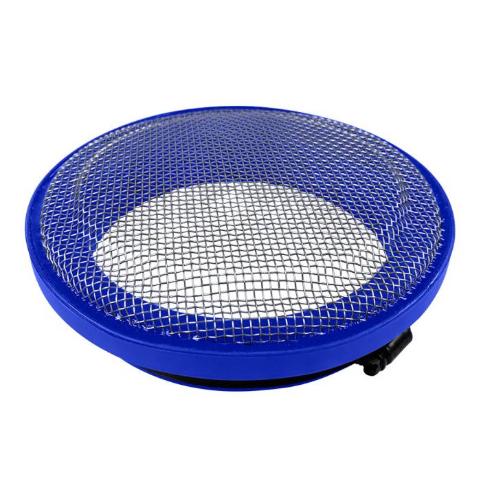 S&B - Turbo Screen 4.0 Inch Blue Stainless Steel Mesh W/Stainless Steel Clamp S&B