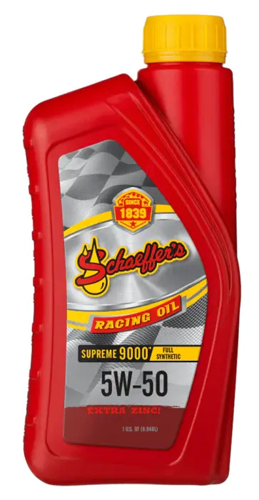 Schaeffer's Oil - Schaeffer's Supreme 9000 Full Synthetic Racing Oil 5W-50 (1 qt)