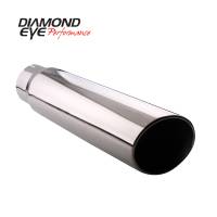 Diamond Eye Performance TIP; ROLLED ANGLE CUT; 4in. ID X 5in. OD X 18in. LONG; 304 STAINLESS 4518RA