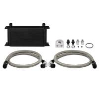 Engine Parts - Oil System - Mishimoto - Mishimoto Universal 19 Row Oil Cooler Kit, Black MMOC-ULBK